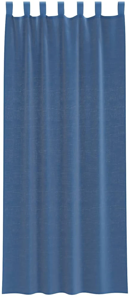 Voilės užuolaidos su kilpelėmis, 2 vnt., karališkos mėlynos, 140x260 cm