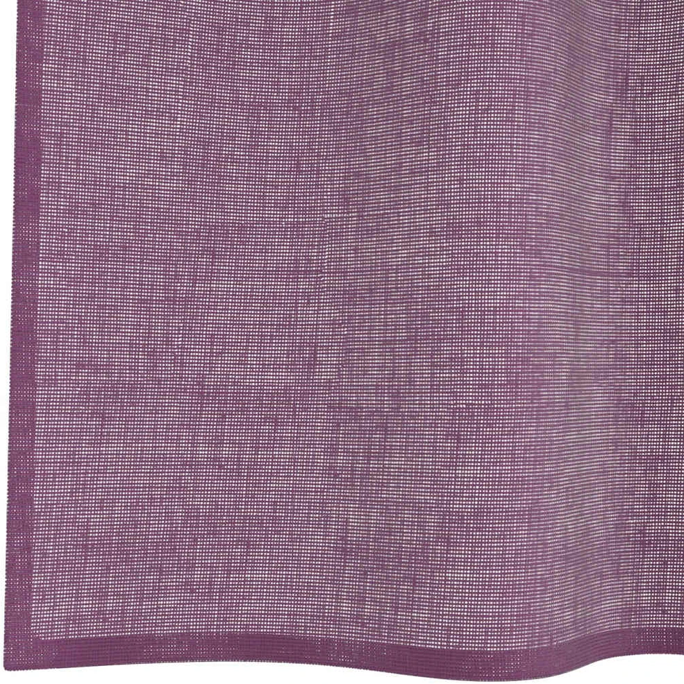 Voilės užuolaidos su kilpelėmis, 2 vnt., violetinės, 140x225 cm