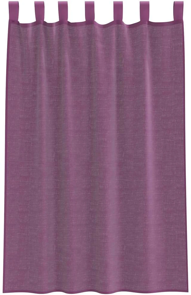 Voilės užuolaidos su kilpelėmis, 2 vnt., violetinės, 140x175 cm