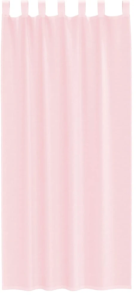 Voilės užuolaidos su kilpelėmis, 2 vnt., šviesiai rožinės, 140x225 cm