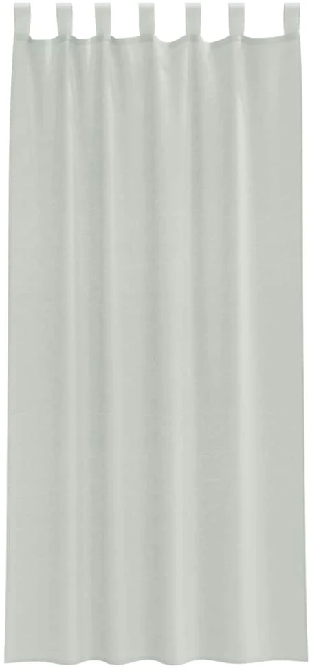 Voilės užuolaidos su kilpomis, 2 vnt., šviesiai pilkos, 140x245 cm