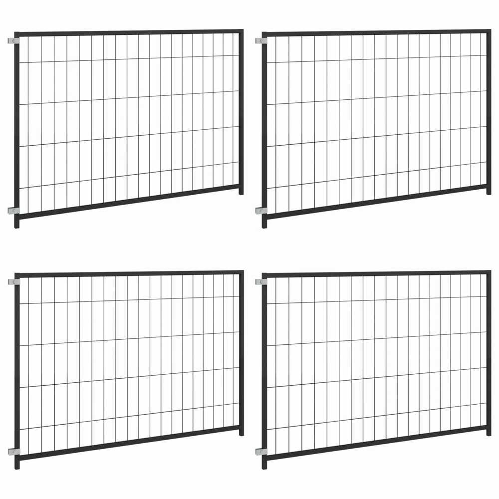 Gyvūnų narvas be durų Juoda 300 x 100 x 70 cm Plienas