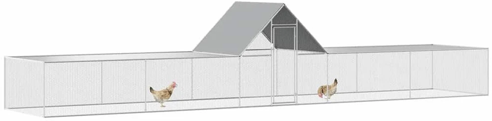Voljeras viščiukams, 10x2x2m, galvanizuotas plienas