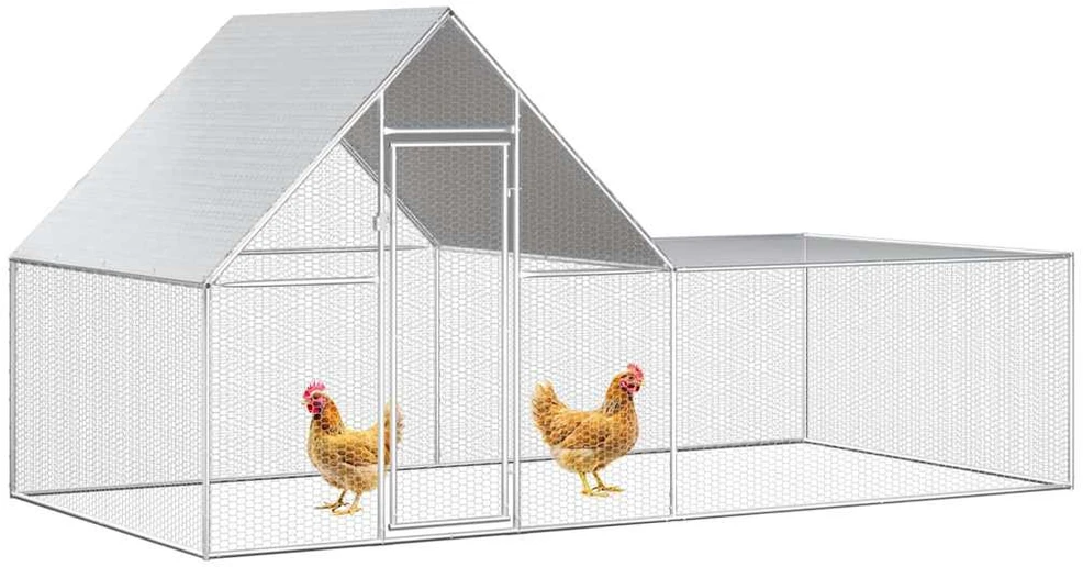 Voljeras viščiukams, 4x2x2m, galvanizuotas plienas