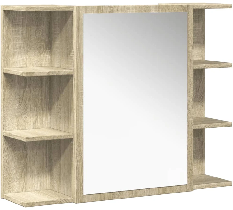 Vonios baldų komplektas, 4 dalių, ąžuolo, apdirbta mediena