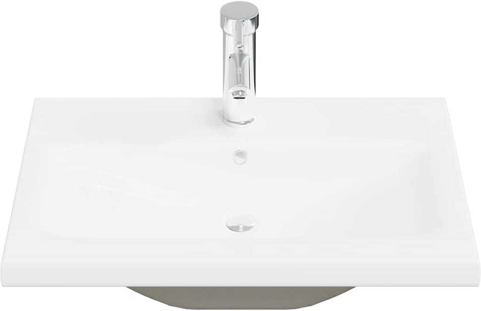 Vonios baldų komplektas, 5 dalių, betono, apdirbta mediena