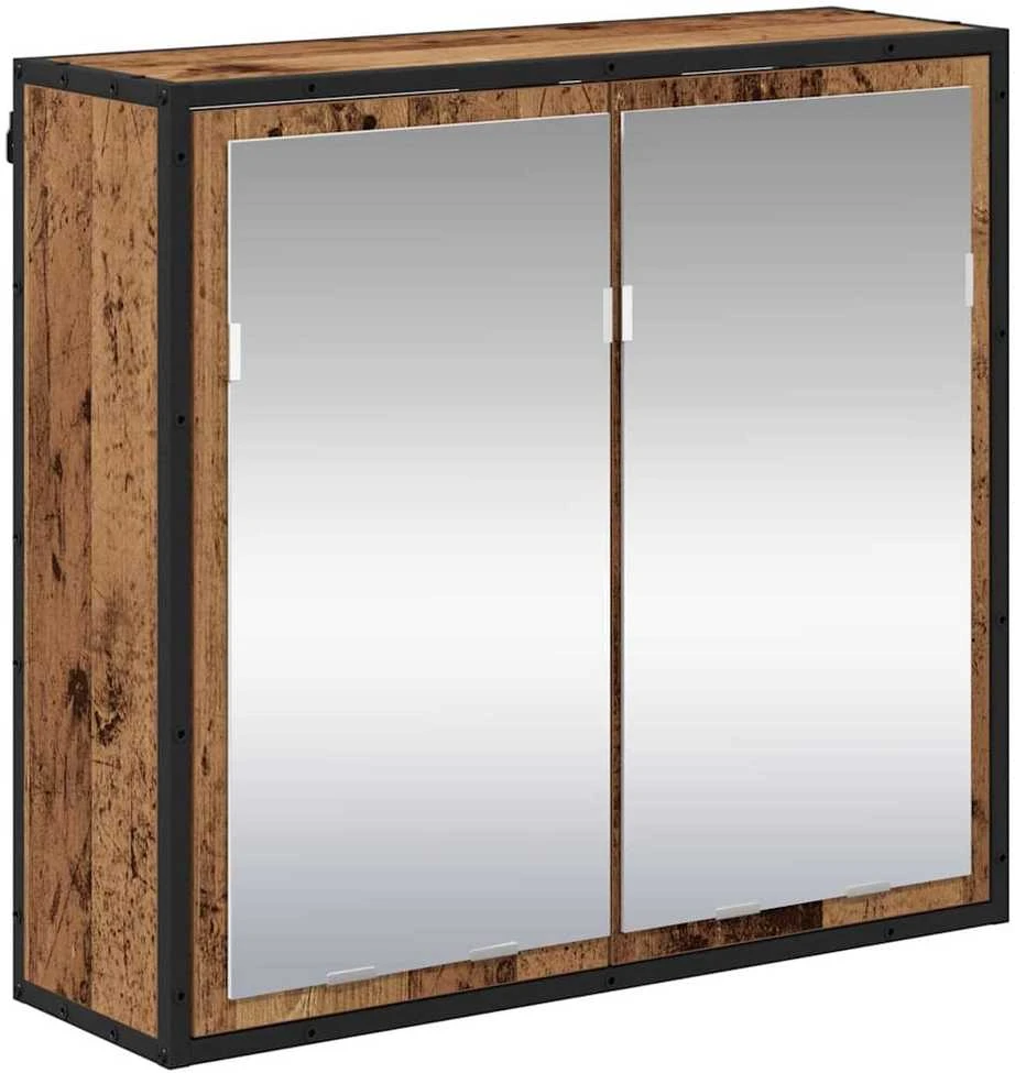 Vonios baldų rinkinys 2 vnt. Senovinis medis 80 x 33 x 60 cm