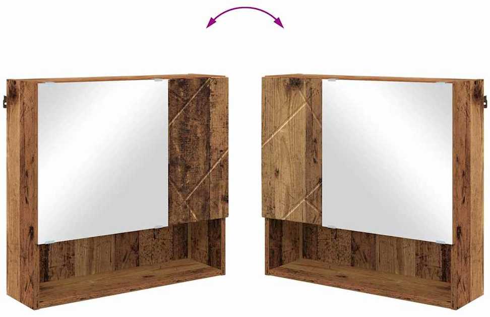 Vonios baldų rinkinys 2 vnt. Senovinis medis 61 x 35 x 64 cm