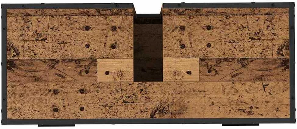 Vonios baldų rinkinys 2 vnt. Senovinis medis 80 x 33 x 60 cm