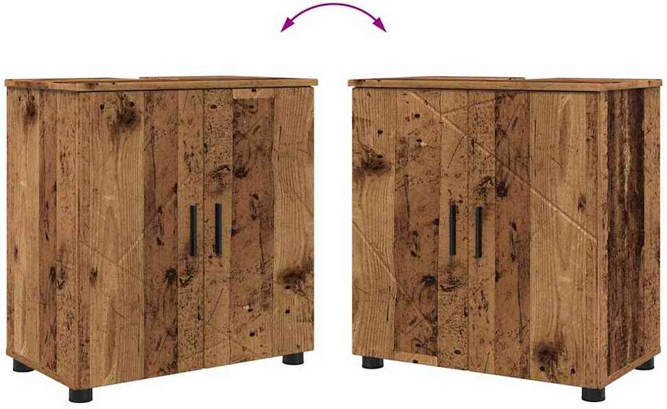 Vonios baldų rinkinys 2 vnt. Senovinis medis 61 x 35 x 64 cm