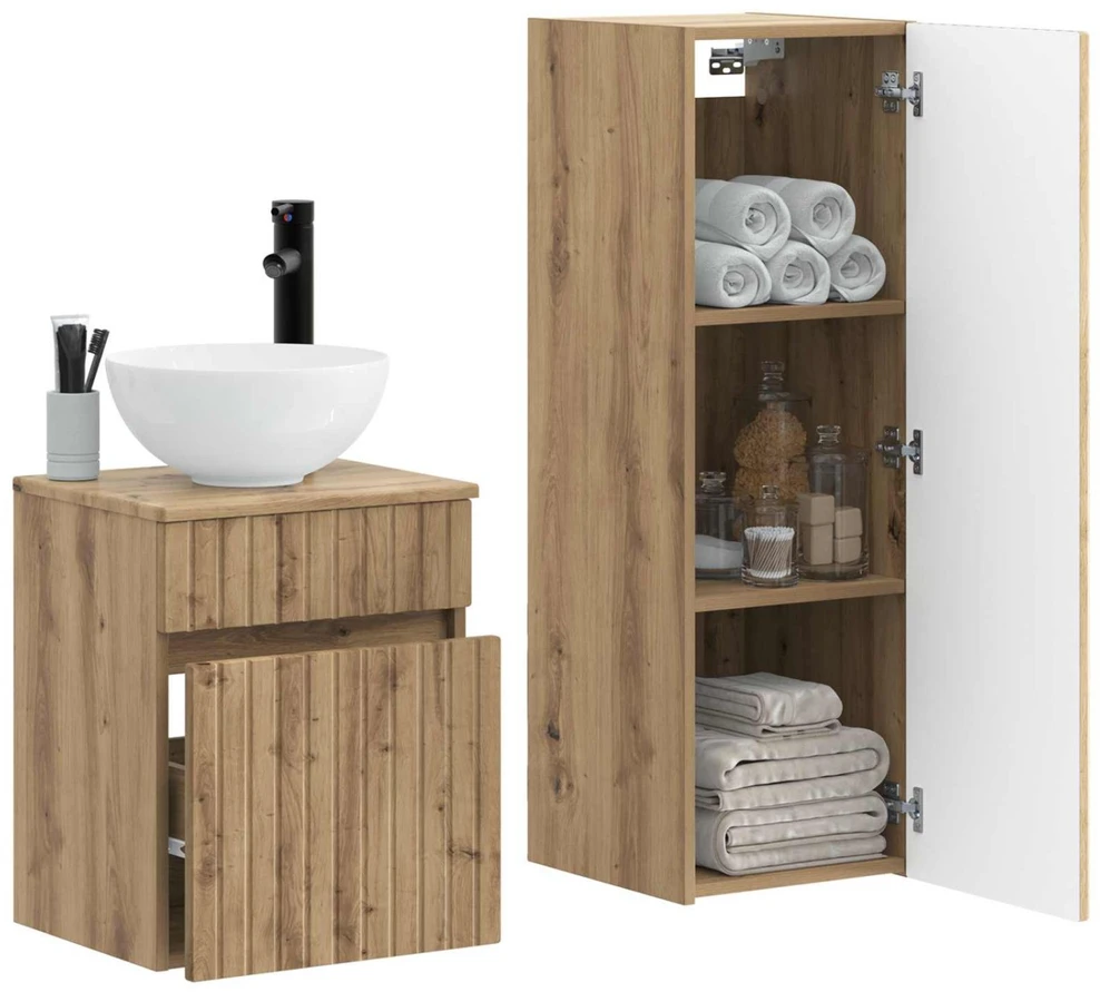 Vonios baldų rinkinys 2 vnt. Artisano ąžuolo 33 x 34,5 x 100 cm