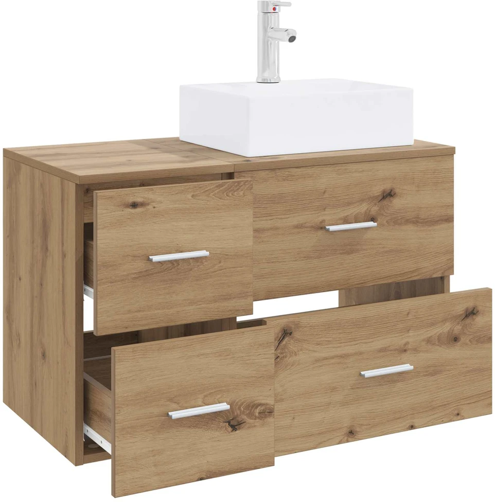 Vonios baldų rinkinys 2 vnt. Artisano ąžuolo Apdirbta mediena