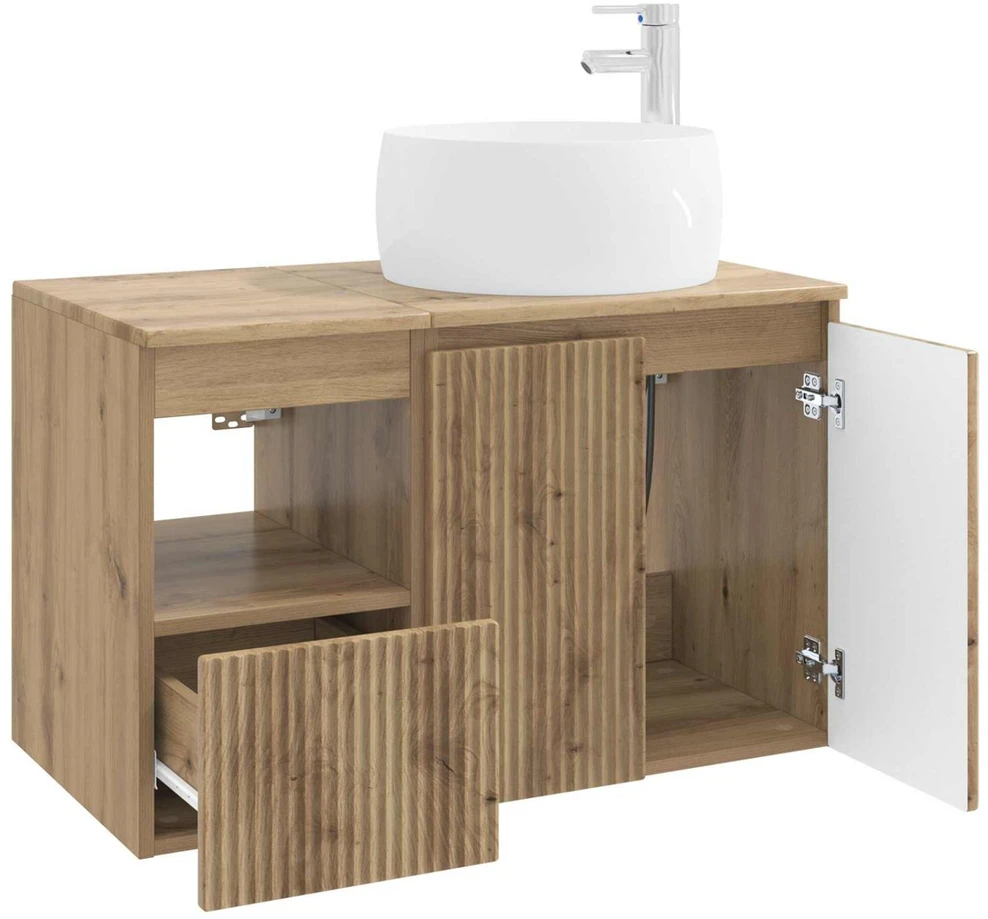 Vonios baldų rinkinys 2 vnt. Artisano ąžuolo Apdirbta mediena