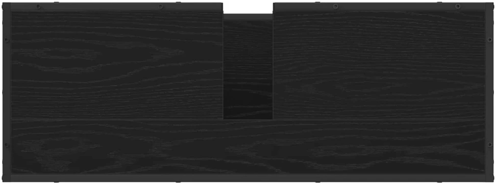 Vonios baldų rinkinys 2 vnt. Juodas ąžuolas 90 x 33 x 60 cm