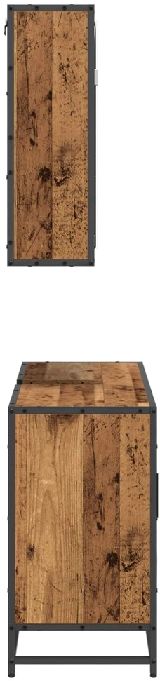 Vonios baldų rinkinys 2 vnt. Senovinis medis 90 x 33 x 60 cm