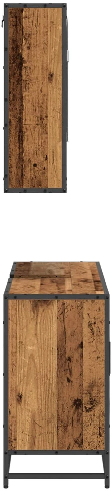 Vonios baldų rinkinys 2 vnt. Senovinis medis 90 x 33 x 60 cm