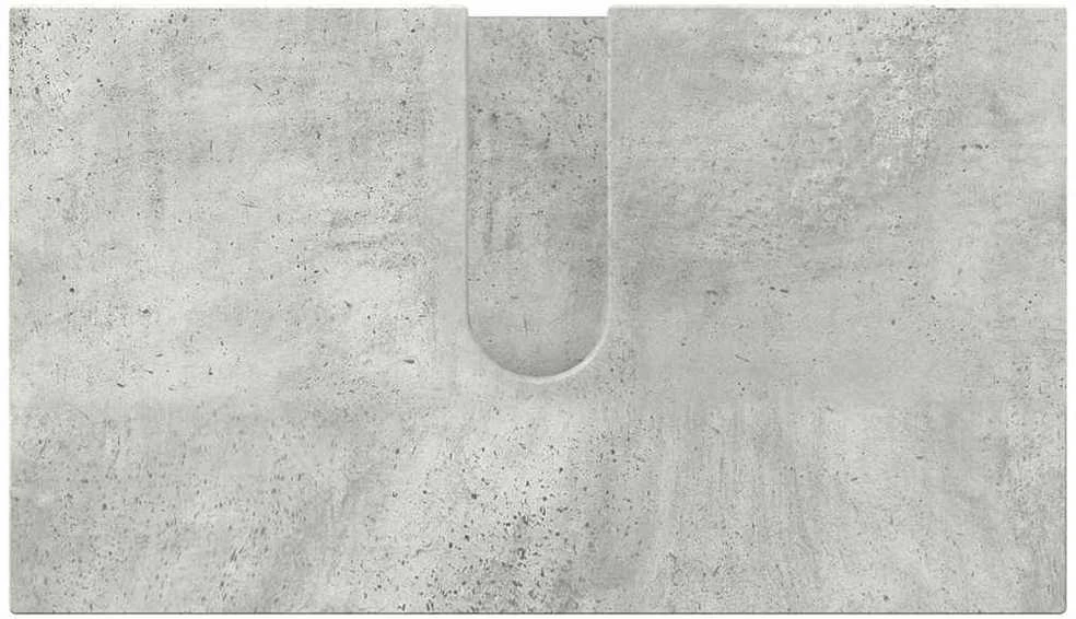 Vonios baldų rinkinys 3 vnt. Betono pilka 61 x 35 x 64 cm