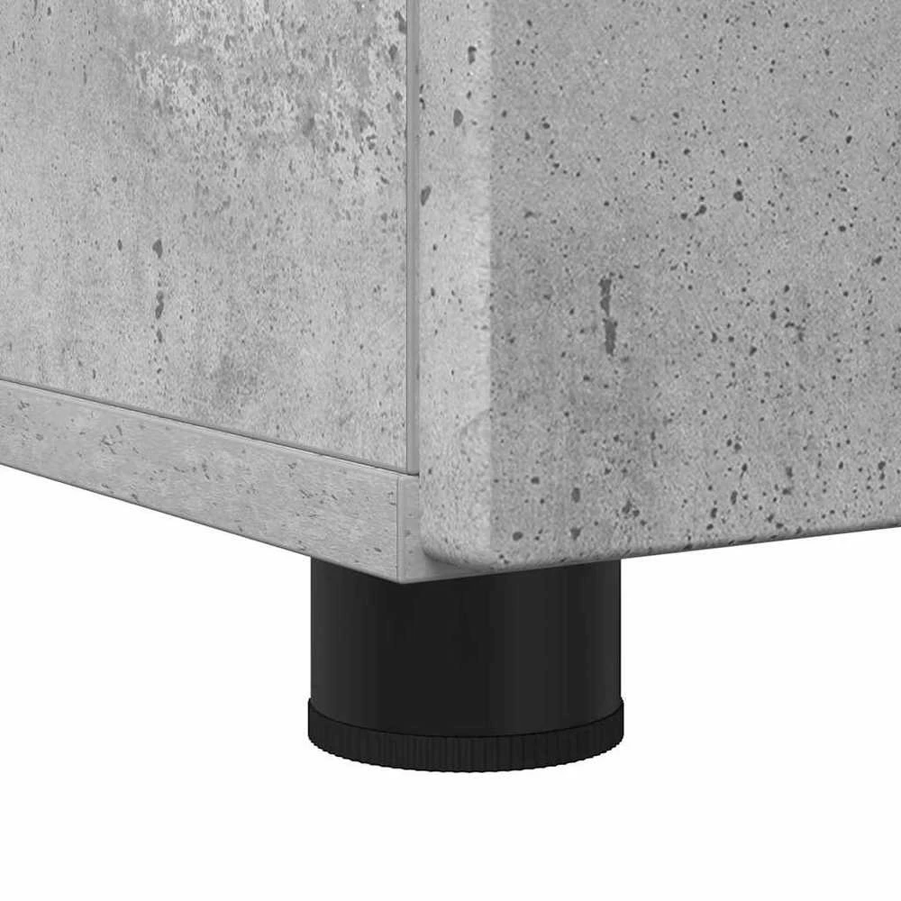 Vonios baldų rinkinys 3 vnt. Betono pilka 61 x 35 x 64 cm