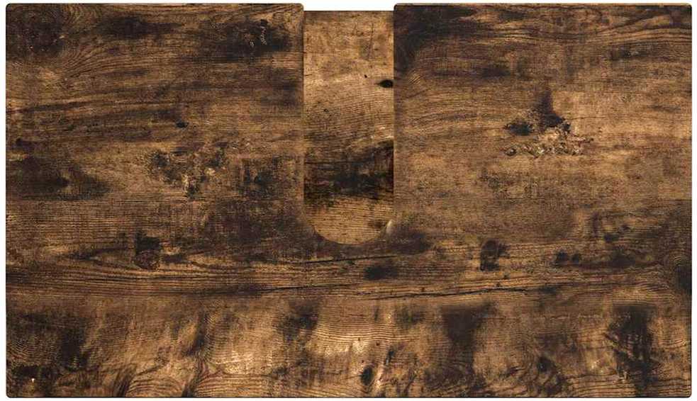 Vonios baldų rinkinys 3 vnt. Rūkyta ąžuolas 61 x 35 x 64 cm