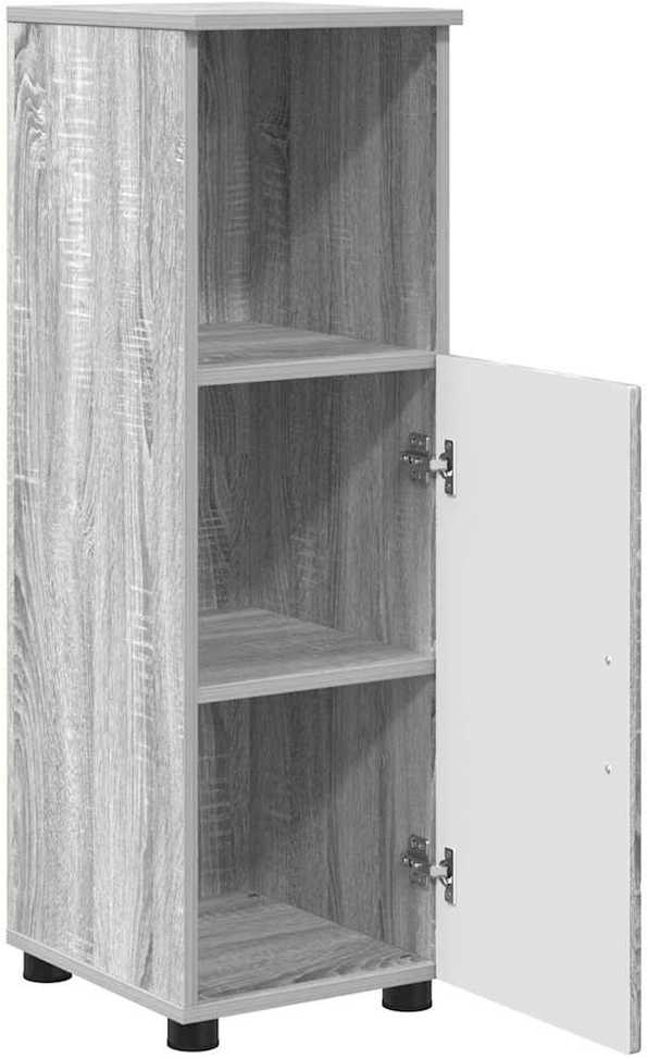 Vonios baldų rinkinys 3 vnt. Pilkas Sonoma 61 x 35 x 64 cm