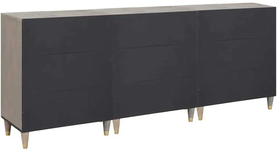 Vonios spintos komplektas 3 vnt. 180 x 33 x 75 cm