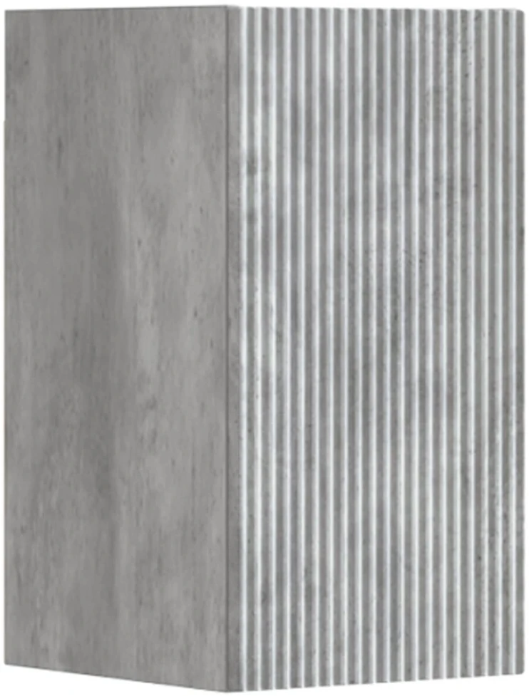 Vonios baldų rinkinys 3 vnt. Betono pilka 33 x 34,5 x 160 cm