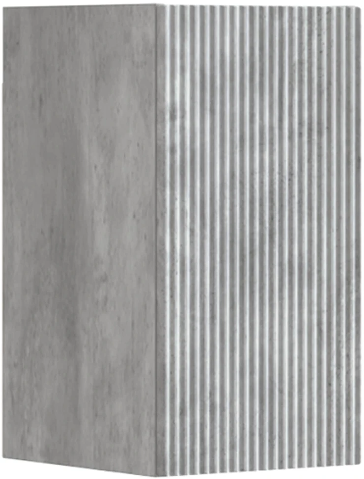 Vonios baldų rinkinys 3 vnt. Betono pilka 33 x 34,5 x 160 cm