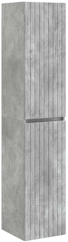 Vonios baldų rinkinys 3 vnt. Betono pilka 33 x 34,5 x 160 cm