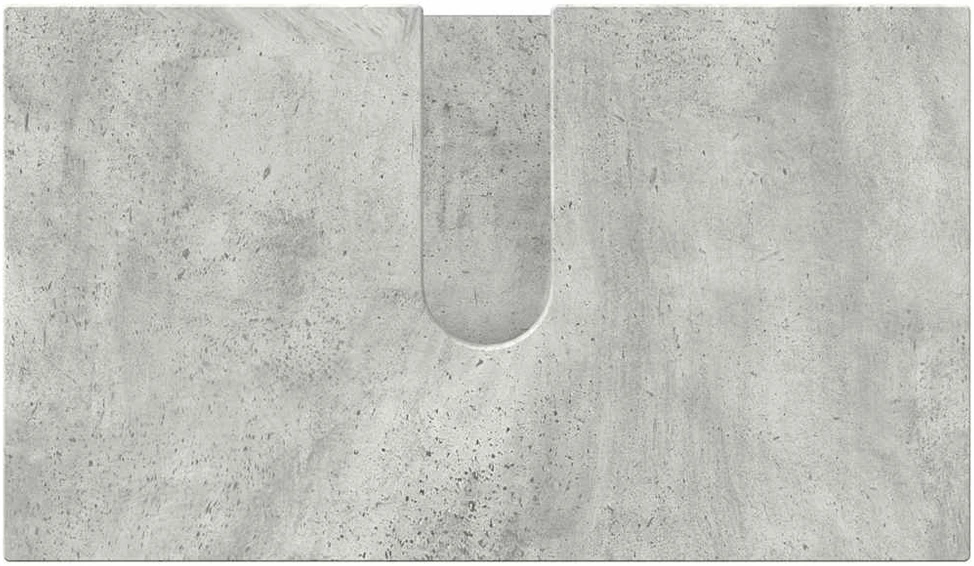 Vonios baldų rinkinys 3 vnt. Betono pilka 61 x 35 x 64 cm