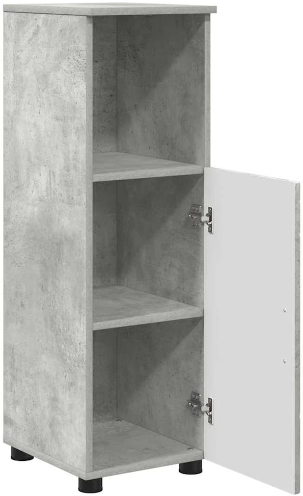 Vonios baldų rinkinys 3 vnt. Betono pilka 76,5 x 35 x 64 cm