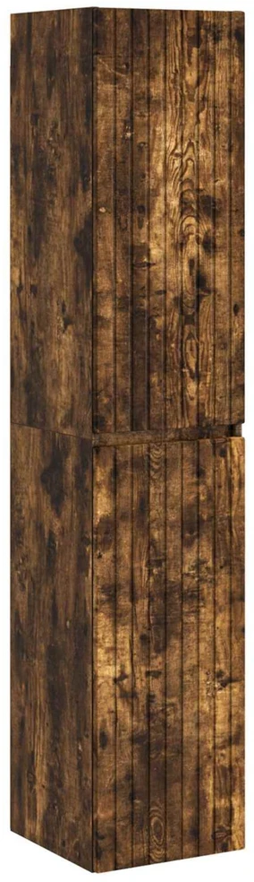 Vonios baldų rinkinys 3 vnt. Dūminio ąžuolo 33 x 34,5 x 160 cm