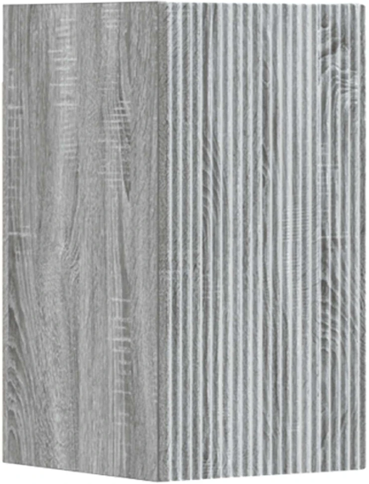 Vonios baldų rinkinys 3 vnt. Pilka Sonoma 33 x 34,5 x 160 cm