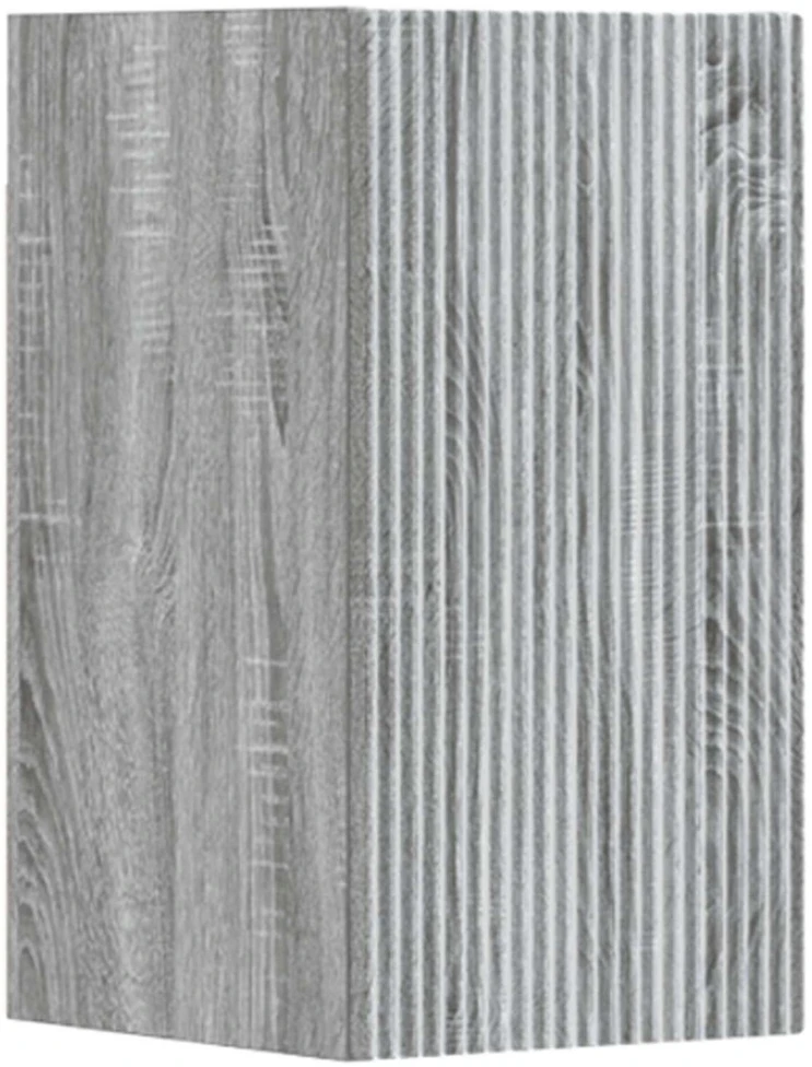 Vonios baldų rinkinys 3 vnt. Pilka Sonoma 33 x 34,5 x 160 cm