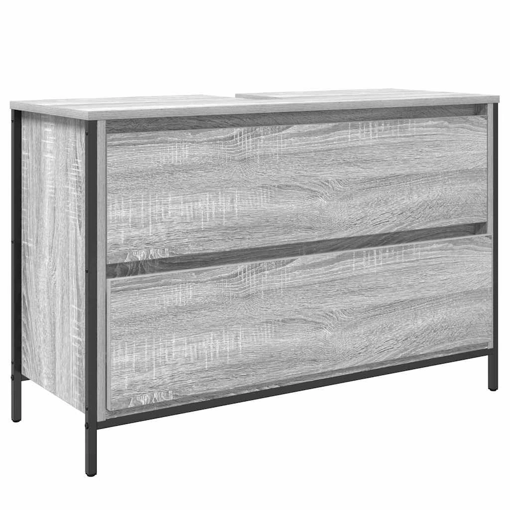 Vonios baldų rinkinys 3 vnt. Pilkas Sonoma 90 x 34,5 x 60 cm