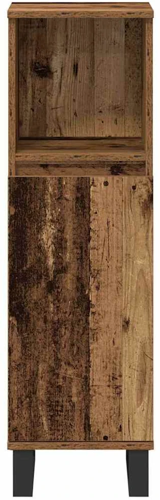 Vonios baldų rinkinys 3 vnt. Ruda 30 x 30 x 180 cm