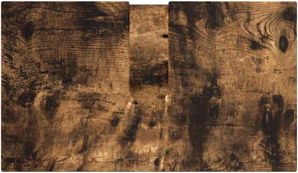Vonios baldų rinkinys 3 vnt. Rūkyta ąžuolas 61 x 35 x 64 cm