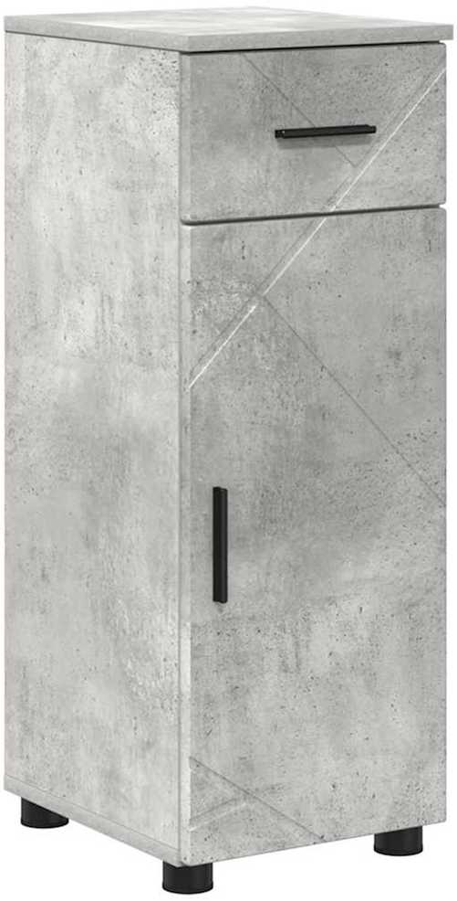 Vonios baldų rinkinys 4 vnt. Betono pilka 35 x 30 x 192 cm