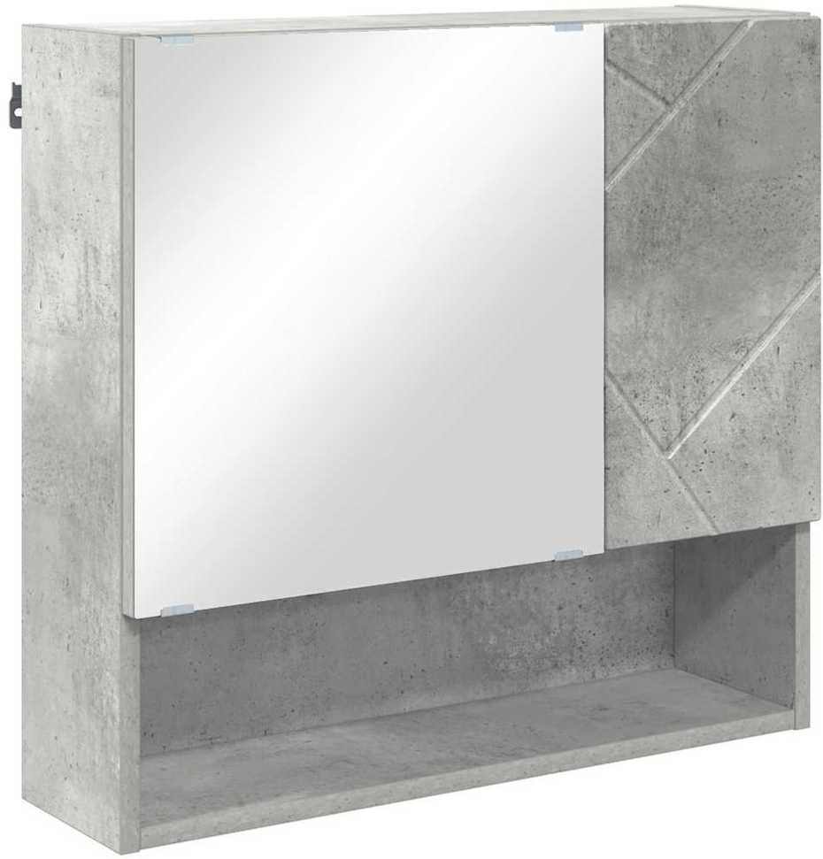 Vonios baldų rinkinys 4 vnt. Betono pilka 61 x 35 x 64 cm