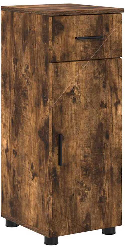 Vonios baldų rinkinys 4 vnt. Rūkyta ąžuolas 61 x 35 x 64 cm