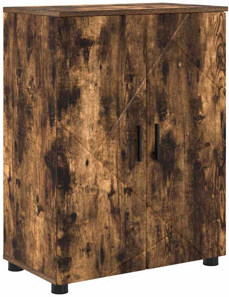 Vonios baldų rinkinys 4 vnt. Rūkyta ąžuolas 61 x 35 x 64 cm