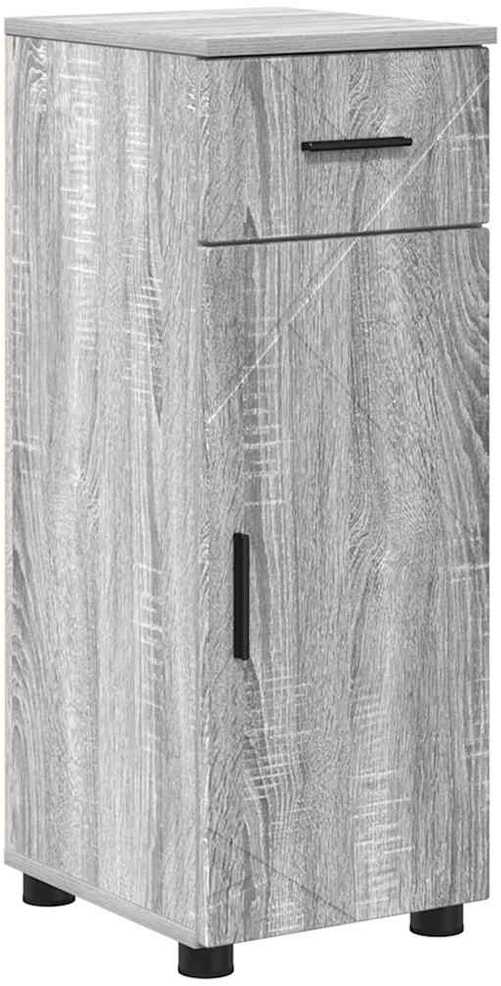 Vonios baldų rinkinys 4 vnt. Pilkas Sonoma 61 x 35 x 64 cm