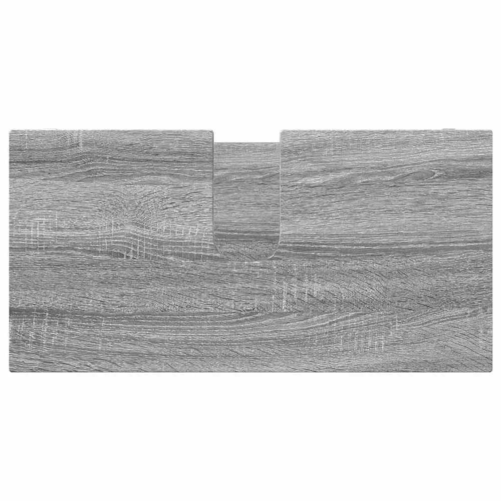 Vonios baldų rinkinys 4 vnt. Pilkas Sonoma 30,5 x 30 x 195 cm