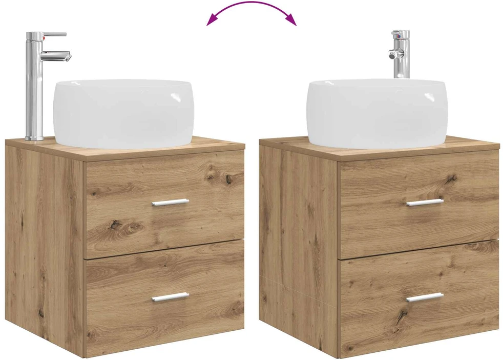 Vonios baldų rinkinys 4 vnt. Artisano ąžuolo