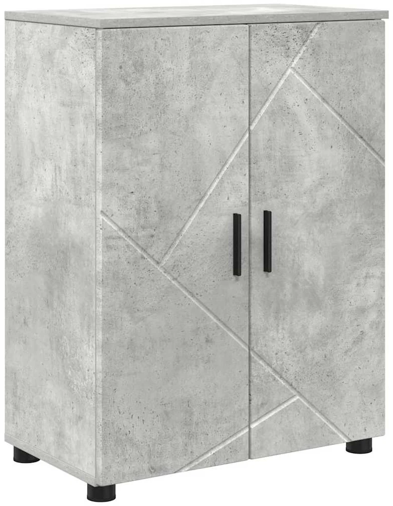Vonios baldų rinkinys 4 vnt. Betono pilka 35 x 30 x 192 cm