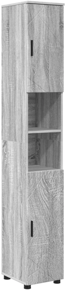 Vonios baldų rinkinys 4 vnt. Pilkas Sonoma 61 x 35 x 64 cm