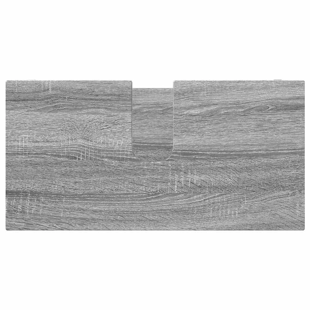 Vonios baldų rinkinys 4 vnt. Pilkas Sonoma 30,5 x 30 x 195 cm