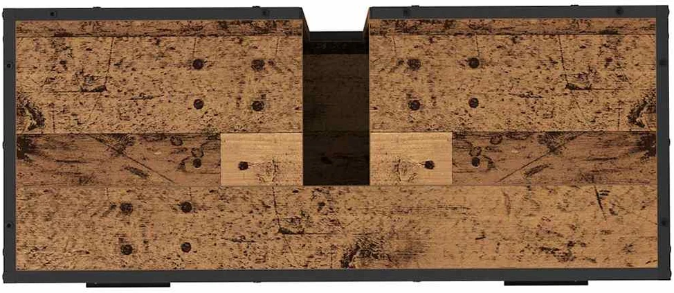 Vonios baldų rinkinys 4 vnt. Senovinis medis 80 x 33 x 60 cm