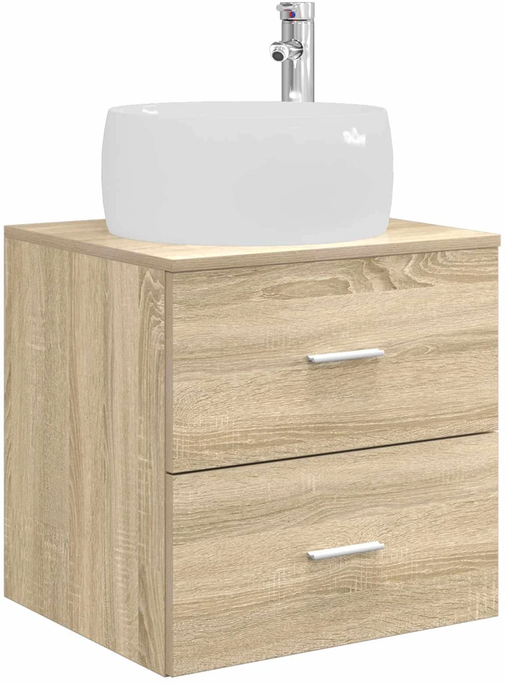 Vonios baldų rinkinys 4 vnt. Sonoma ąžuolas