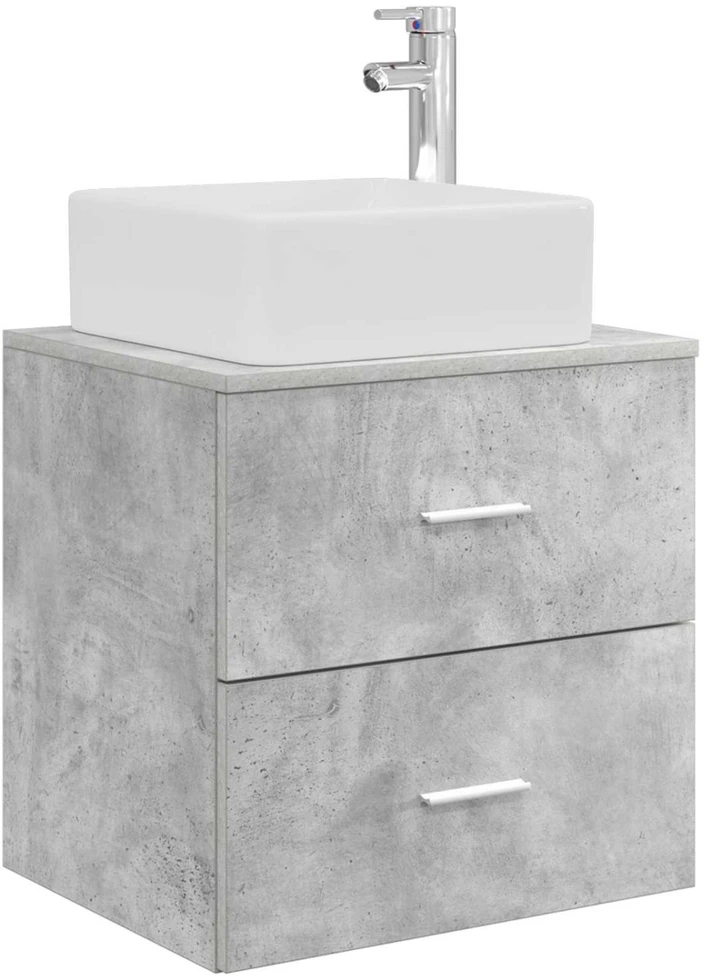 Vonios baldų rinkinys 5 vnt. Betono pilka