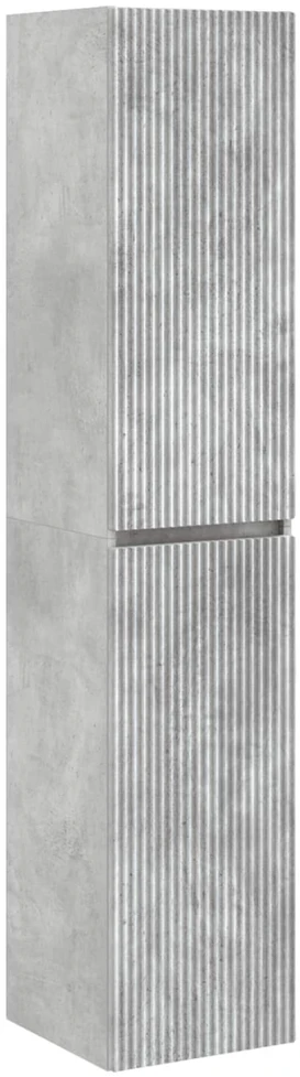 Vonios baldų rinkinys 5 vnt. Betono pilka 33 x 34,5 x 160 cm